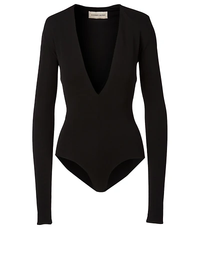 V-Neck Long-Sleeve Bodysuit