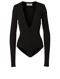 V-Neck Long-Sleeve Bodysuit