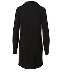 Cashmere Long-Sleeve Henley Dress