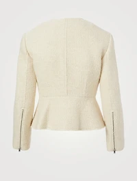 Tweed Peplum Jacket
