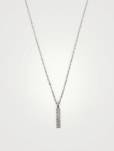 Manawa 18K Gold Triangle Centre Pendant Necklace With Champagne Diamonds