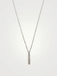 Manawa 18K Gold Triangle Centre Pendant Necklace With Champagne Diamonds