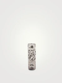 Manawa 18K Gold Single Shark A Earring With Champagne Diamonds