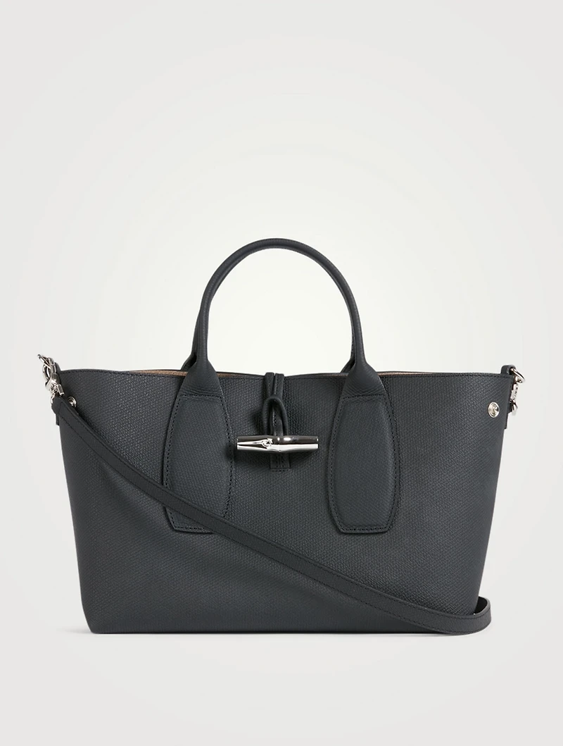 Roseau Leather Top Handle Bag