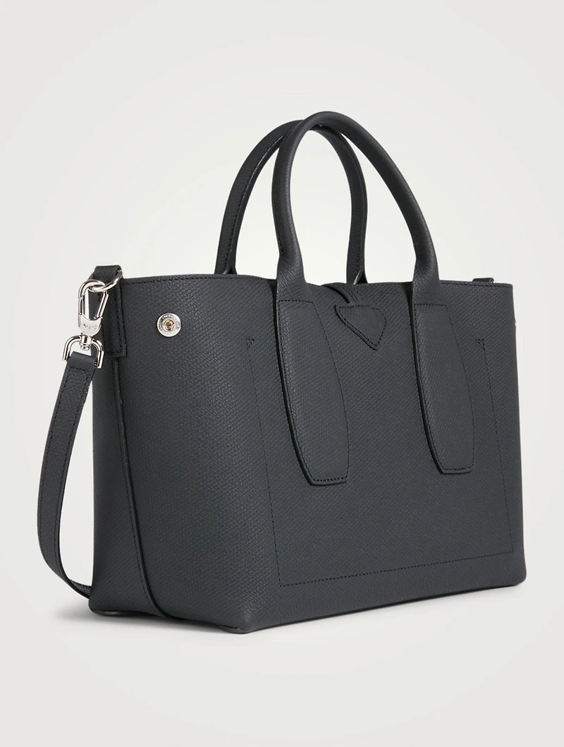 Roseau Leather Top Handle Bag