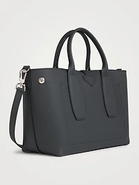 Roseau Leather Top Handle Bag