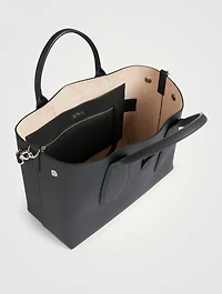 Roseau Leather Top Handle Bag