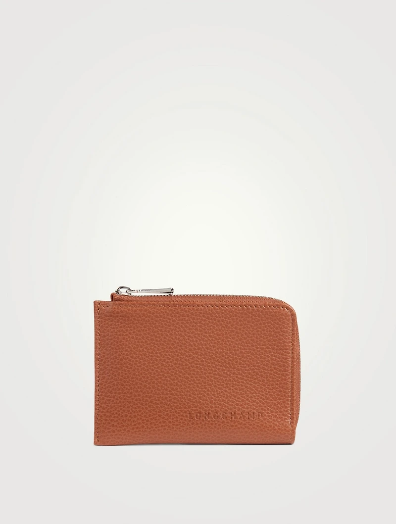 Le Foulonné Leather Zip-Around Wallet With Card Holder