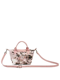XS Le Pliage Canvas Top Handle Bag In Floral Print