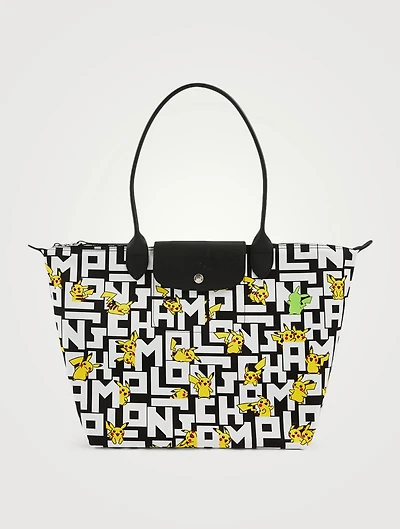 Large Longchamp x Pokémon Shoulder Bag