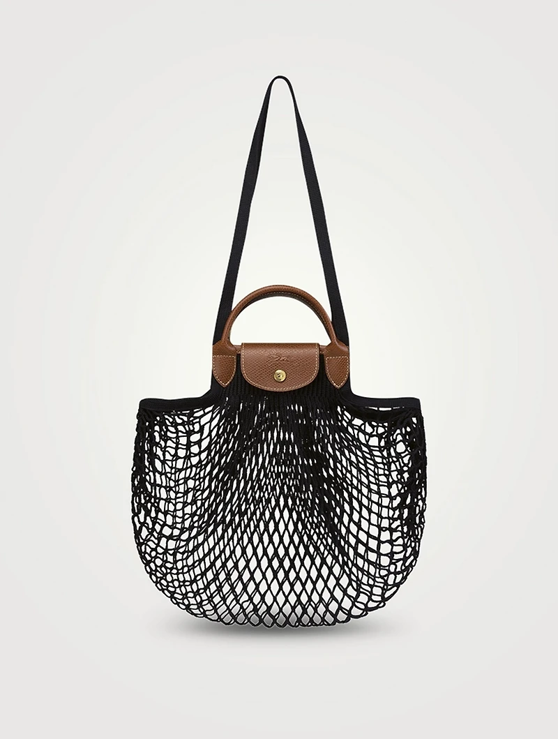 Large Le Pliage Filet Mesh Top Handle Bag