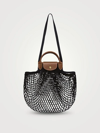 Large Le Pliage Filet Mesh Top Handle Bag