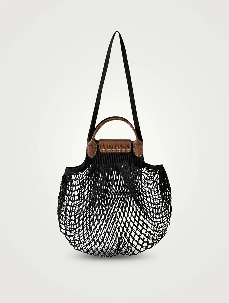 Large Le Pliage Filet Mesh Top Handle Bag
