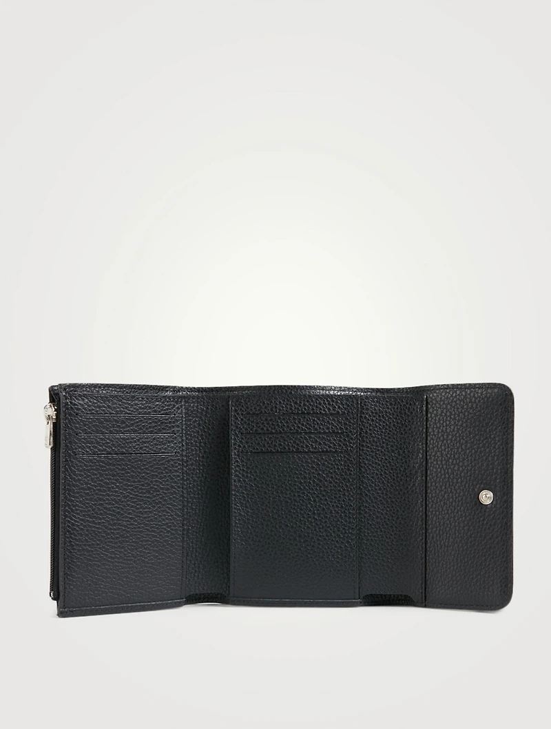 Le Foulonné Leather Compact Trifold Wallet