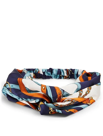 Penny Printed Satin Headband
