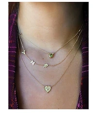 Love Letter Gold Aries Zodiac Necklace With Diamond