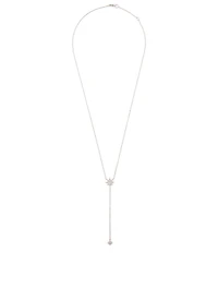 Aztec North Star Silver Y-Necklace With Diamonds