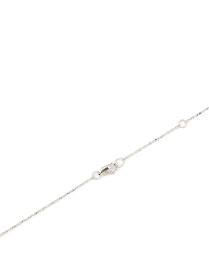 Aztec North Star Silver Y-Necklace With Diamonds