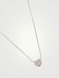 Love Letter Silver Heart Necklace With White Sapphire