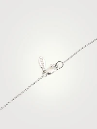 Love Letter Silver Heart Necklace With White Sapphire