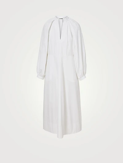 Heavy Organic Cotton Poplin Midi Dress