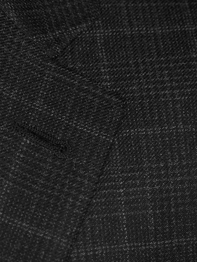 Wool Jacket Plaid Print