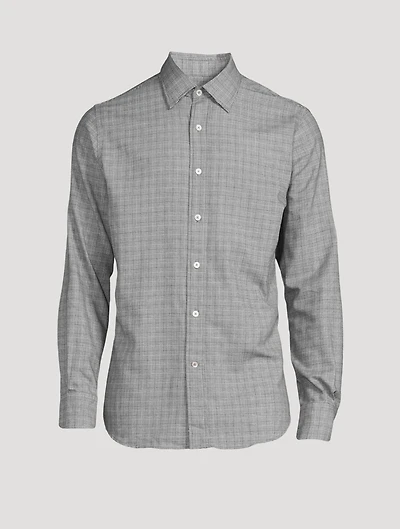 Cotton Shirt Prince Of Wales Print