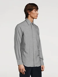 Cotton Shirt Prince Of Wales Print