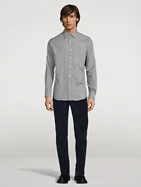Cotton Shirt Prince Of Wales Print