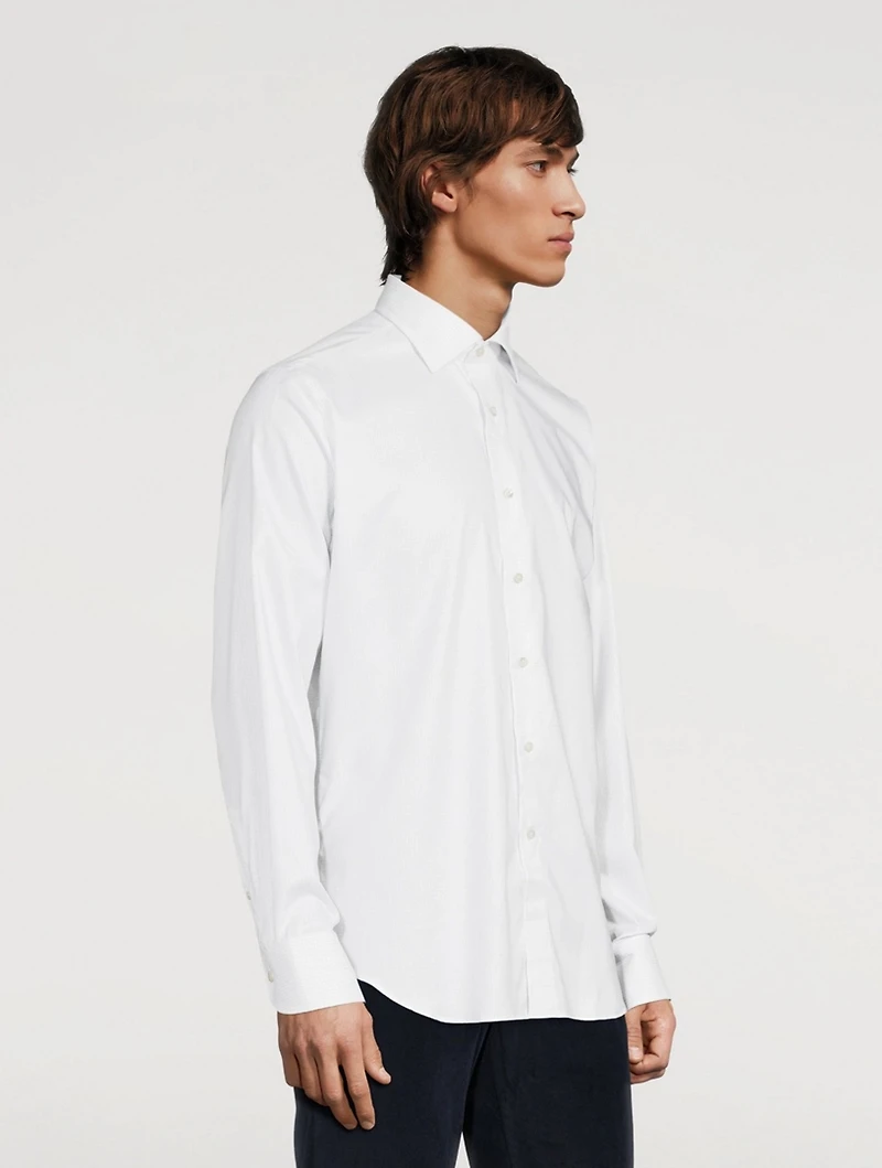 Cotton Shirt Grid Print