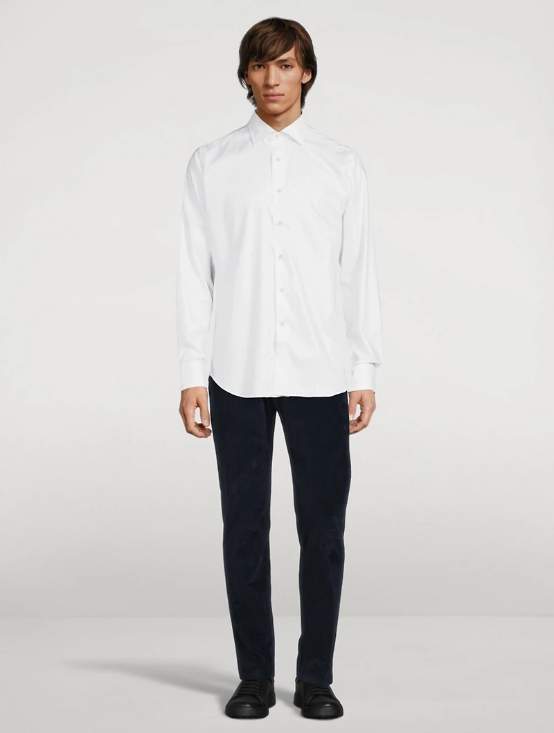 Cotton Shirt Grid Print