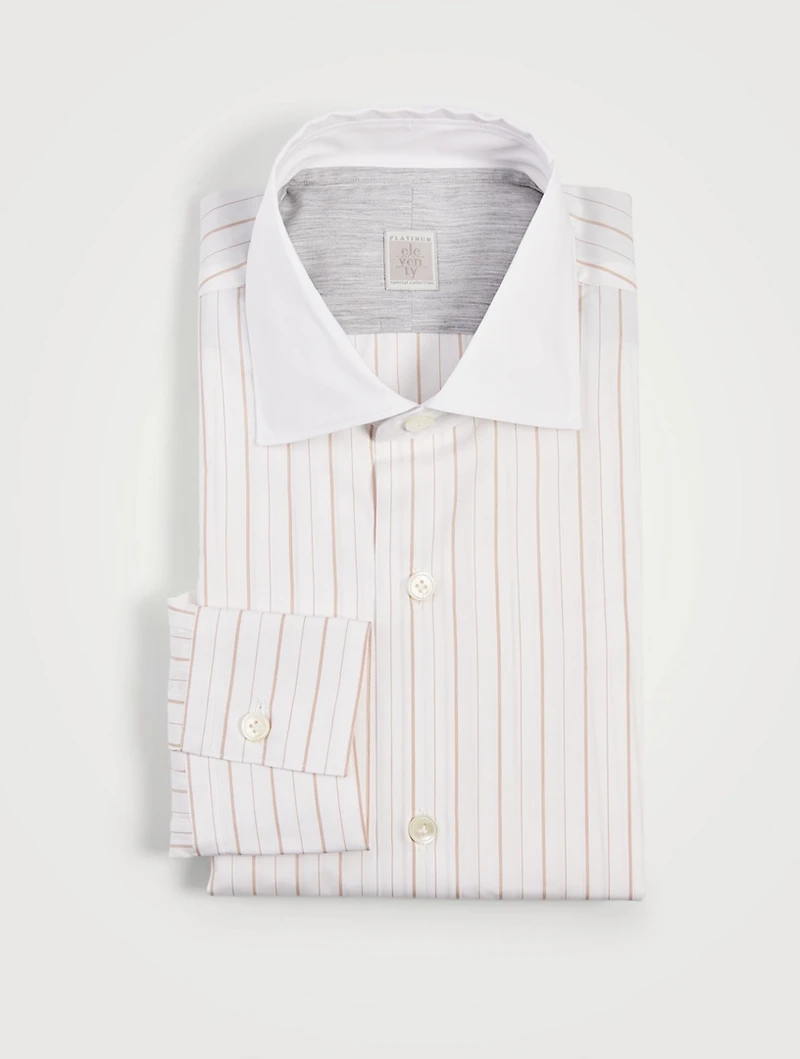 Cotton Shirt Striped Print