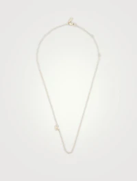 Love Letter Gold K Initial Necklace With Diamond