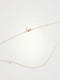 Love Letter Gold C Initial Necklace With Pavé Diamonds