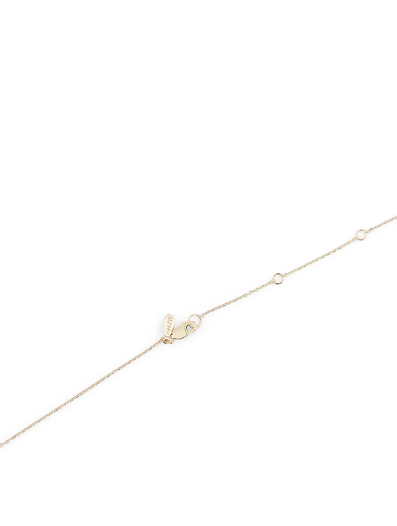 Love Letter Gold E Initial Necklace With Pavé Diamonds