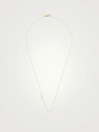 Love Letter Gold J Initial Necklace With Pavé Diamonds