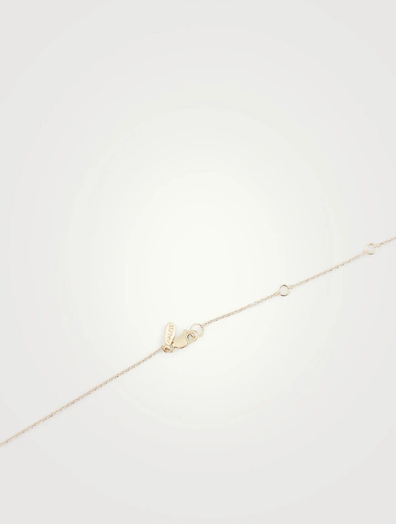 Love Letter Gold J Initial Necklace With Pavé Diamonds