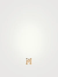 Love Letter Gold Initial Stud Earring With Diamond