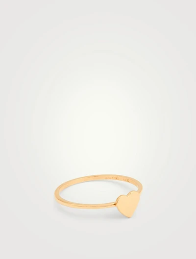 Love Letter 14K Gold Heart Ring