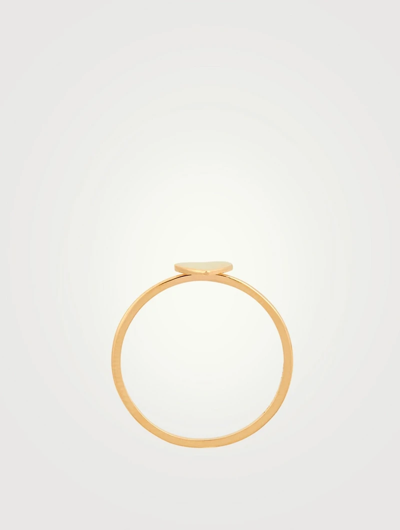 Love Letter 14K Gold Heart Ring