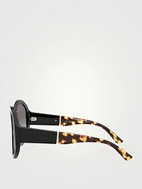 Monochrome Round Sunglasses