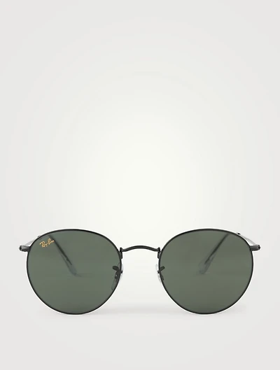 Lunettes de soleil rondes en métal RB3447