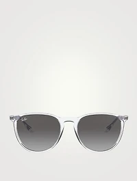 RB4171 Erika Transparent Round Sunglasses