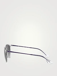 RB4171 Erika Transparent Round Sunglasses