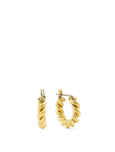 Mini Twist Hoop Earrings