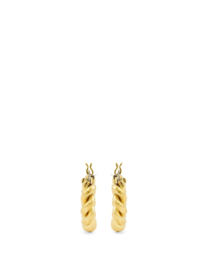 Mini Twist Hoop Earrings