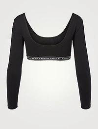 Logo-Tape Crop Top