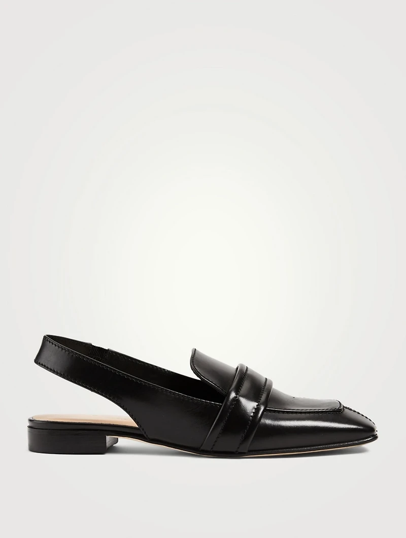 Rocket Leather Slingback Loafers