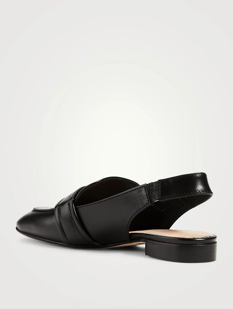 Rocket Leather Slingback Loafers