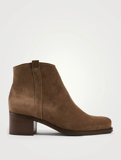 Presley Suede Heeled Ankle Boots